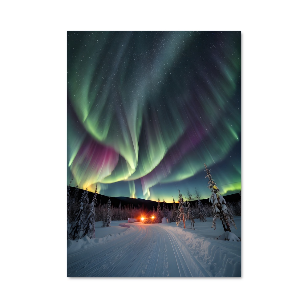 Poster Aurora australis éblouissante